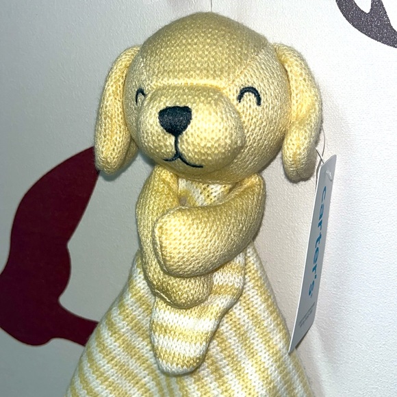 Carter’s Baby White/Yellow/Cream Teddy/Puppy Hand/Face Towel BNWT $18 - Picture 2 of 11